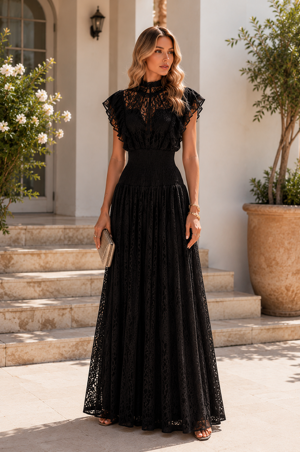 Isabella Lace Maxi Dress